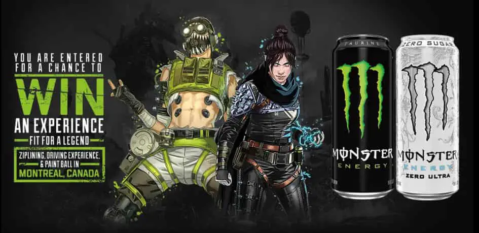 Apex legends codes Monster Energy